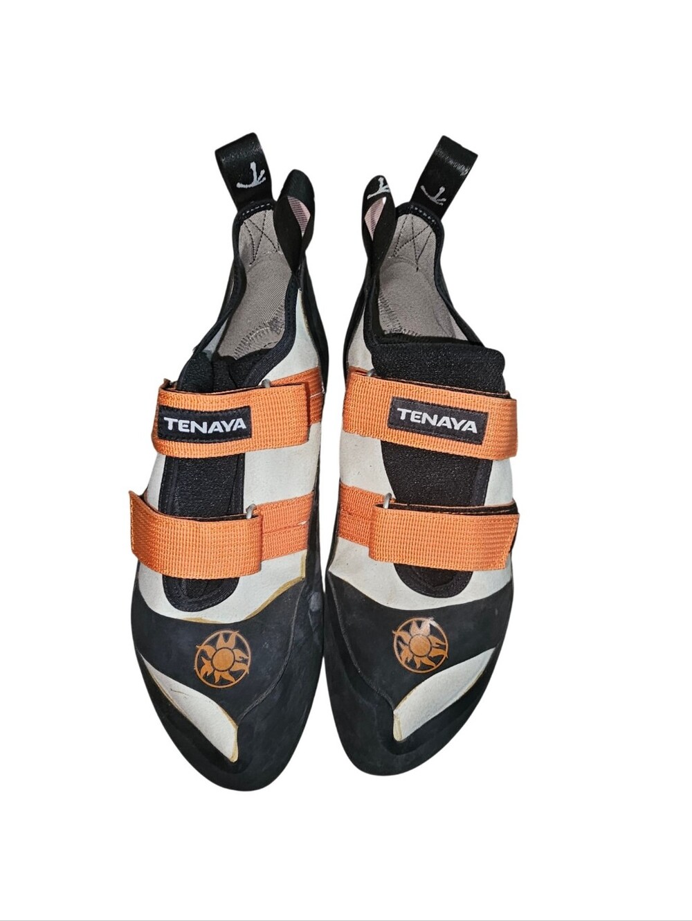 Tenaya Rock Climbing Shoes in Black, White & Orange